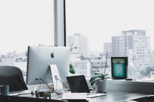 A clean, sanitized workspace to ensure employee safety.