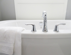 A clean and well-disinfected washroom
