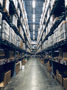A clean and sanitized warehouse